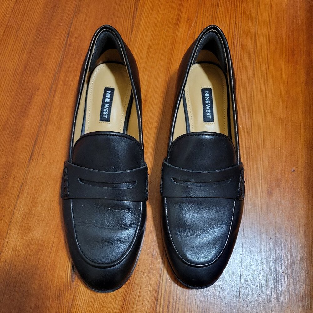 Black Nine West Manner Loafers- Size 7.5